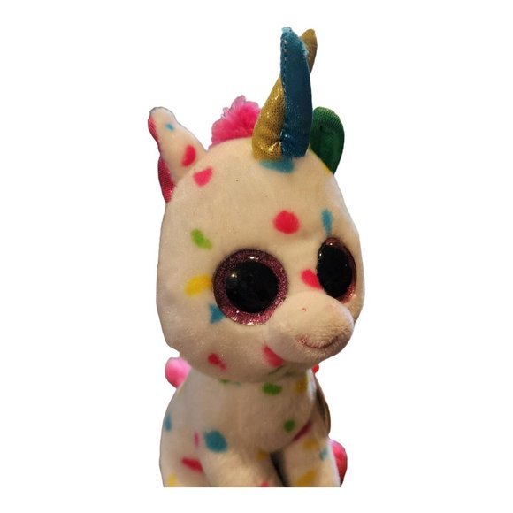 Ty Beanie Boos Unicorn Harmonie 6" NWT Colorful Bright Basket Stuffer Gift 2018 - Picture 6 of 16